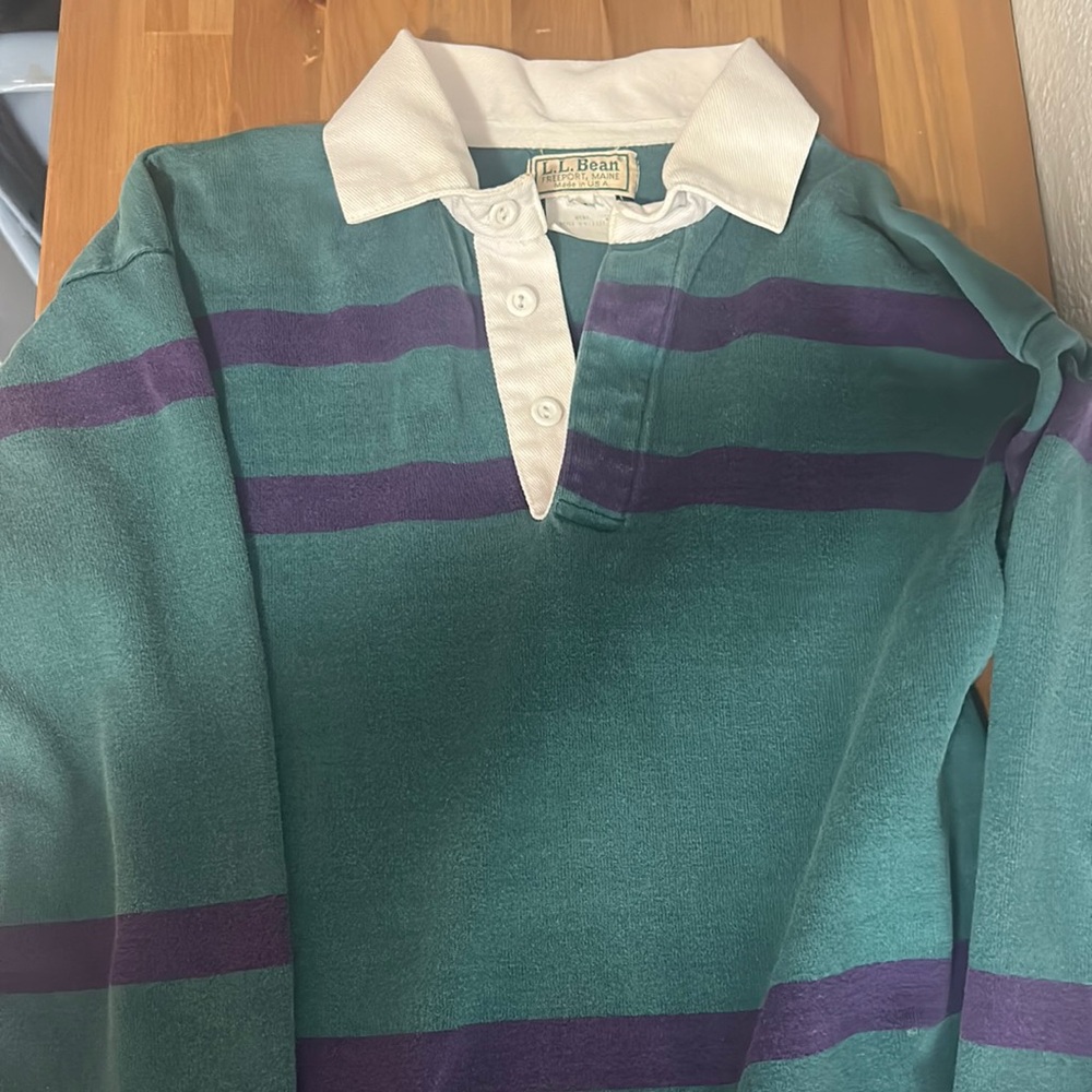 Vintage 1980s LL Bean Rugby Shirt